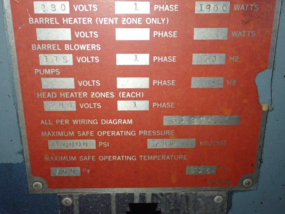 Davis-standard 19600 Lbs Extruder - Ds 15