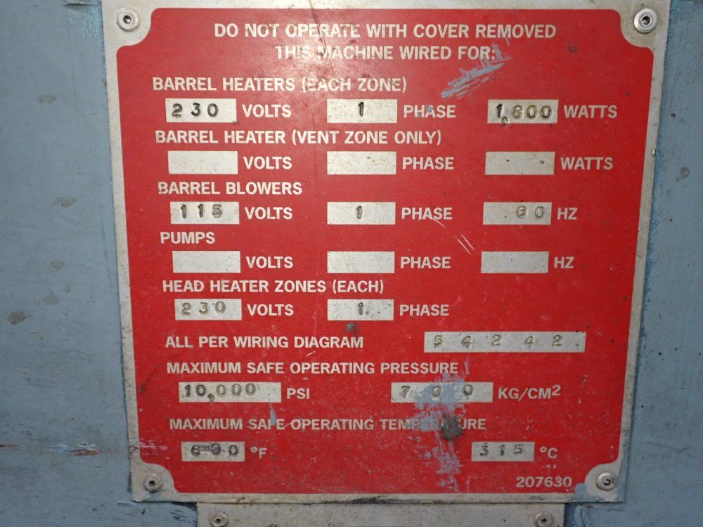 Davis-standard 19600 Lbs Extruder - Ds 15