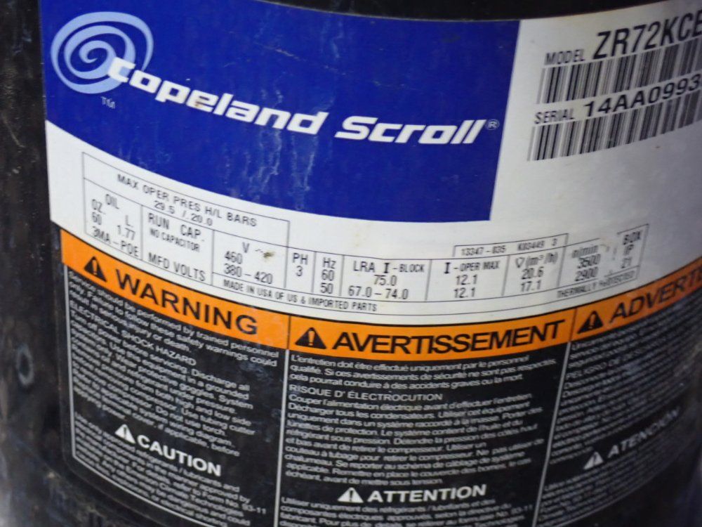 Copeland Scroll Compressor - Zr72kce-tfd-950