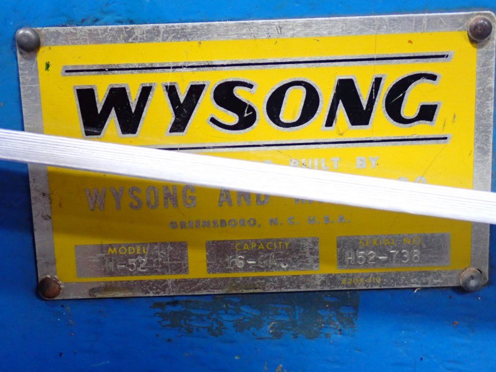 Wysong Hydraulic Shear