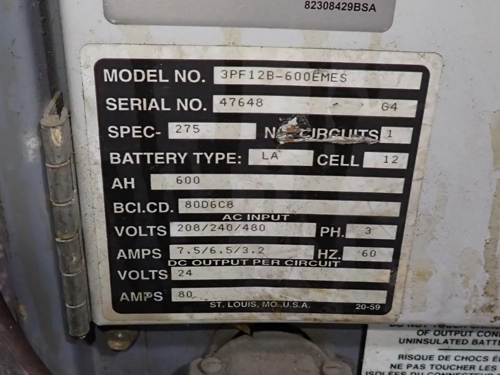 Precision 600 Ah Battery Charger - 3pf12b-600emes