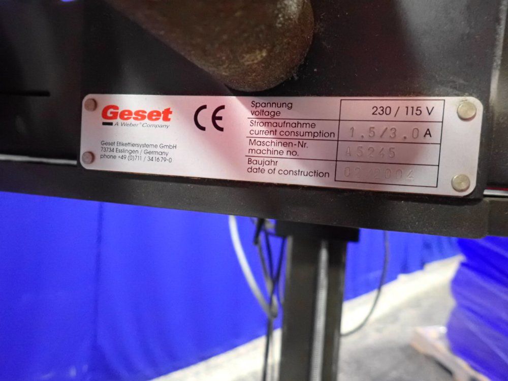 Weber Label Machine - Alpha 86 Hs