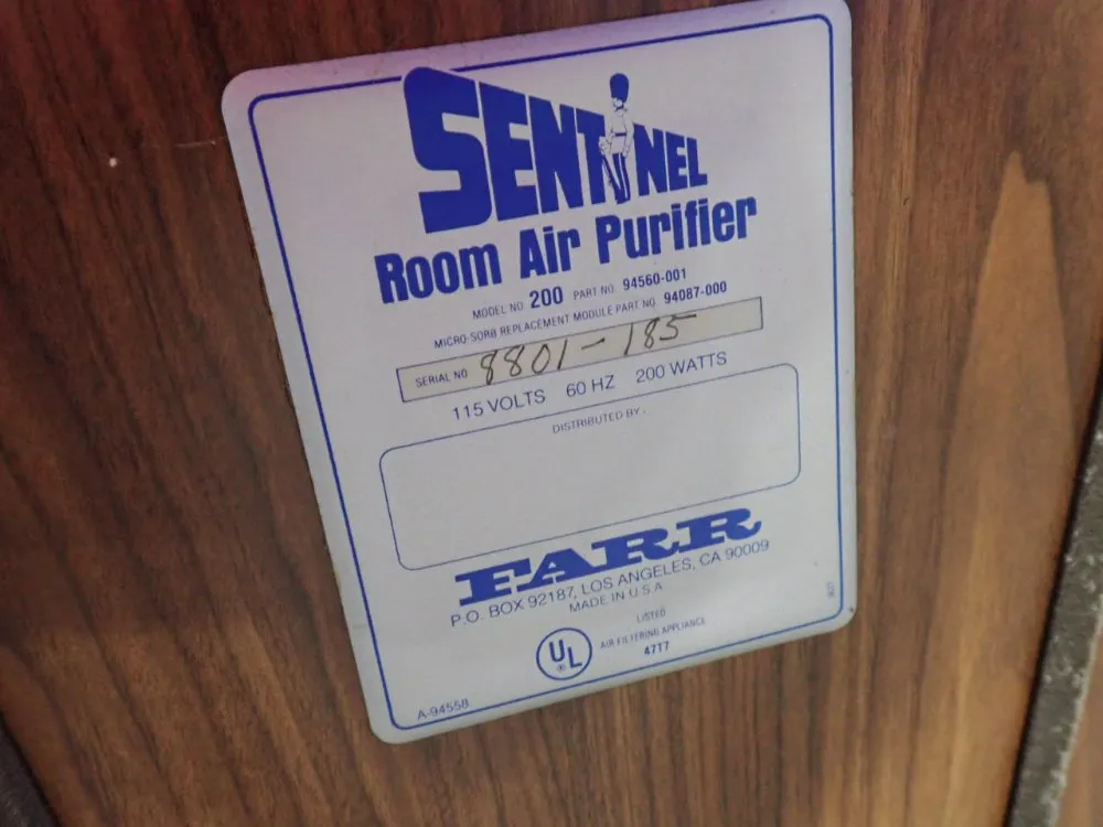 Sentnel Room Purifier - 8801-185
