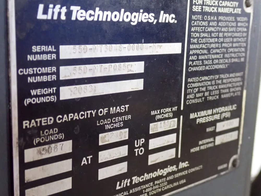 Caterpillar 4850 Lbs Electric Forklift - 2f025e