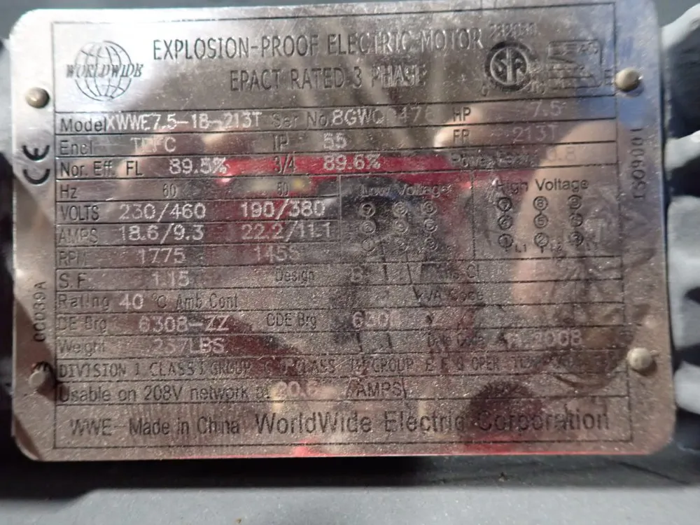 Us Vacuum 7.5 Hp Vacuum Pump