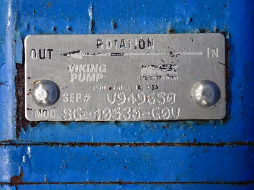 Viking Pump Inc 1 Hp Gear Pump - Sc-40535-60v