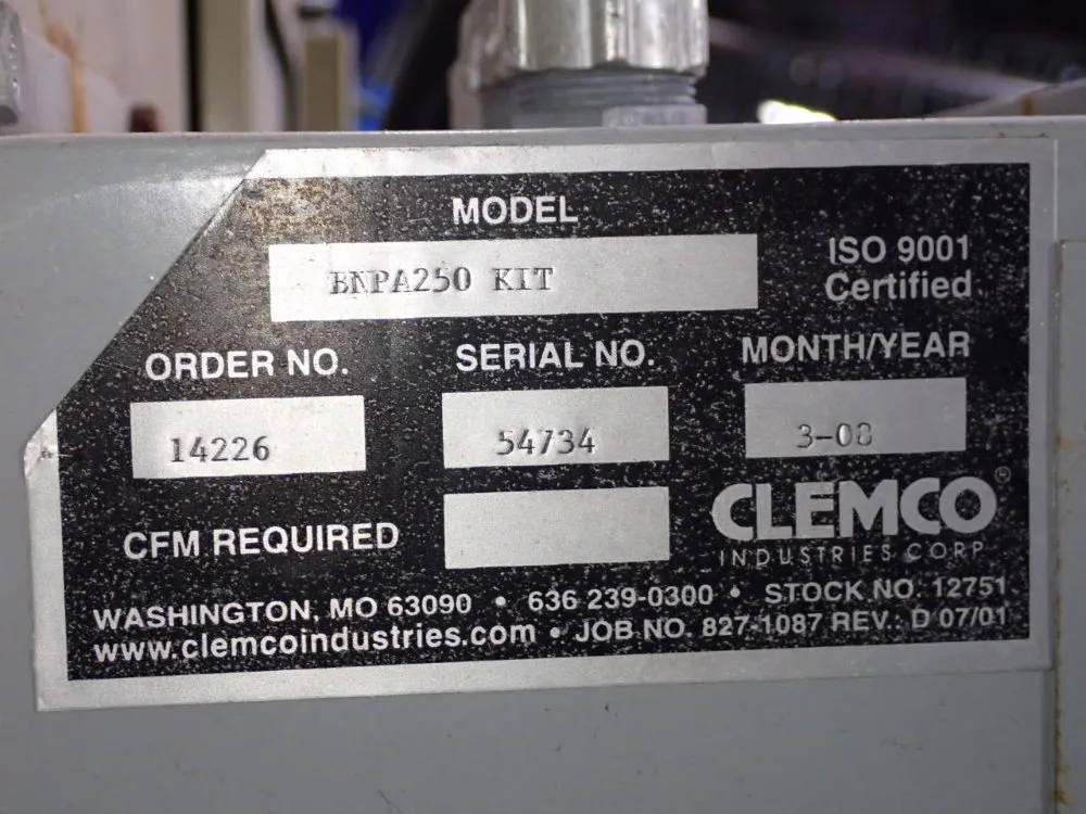 Clemco 50" X 39 1/2" X 42" Blast Cabinet - Pulsar Vi