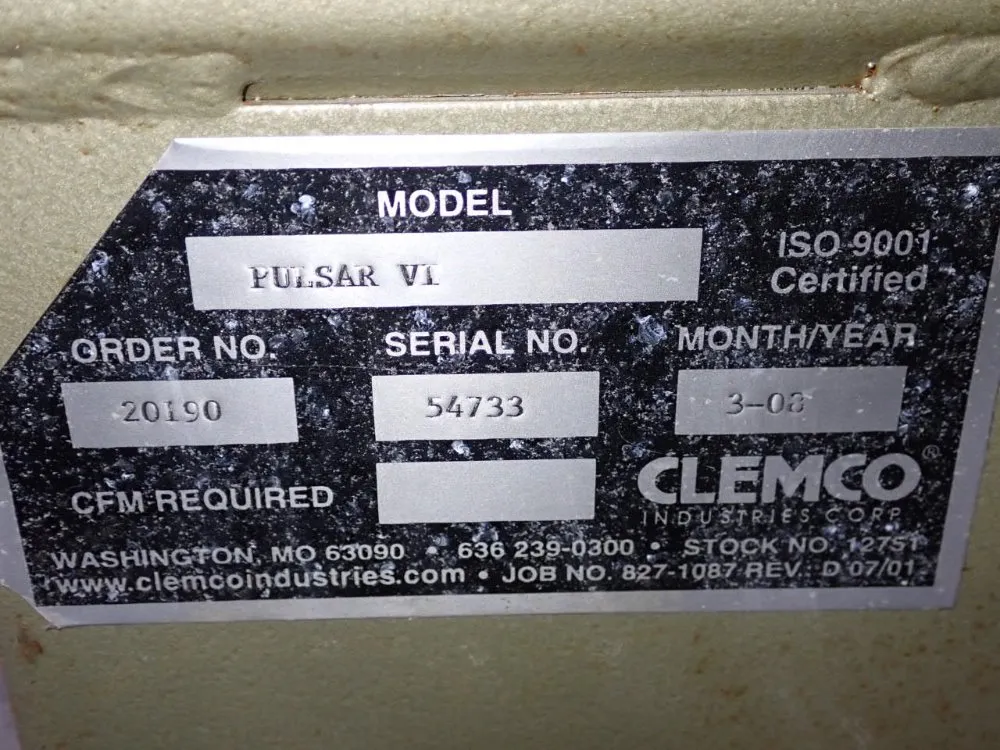 Clemco 50" X 39 1/2" X 42" Blast Cabinet - Pulsar Vi