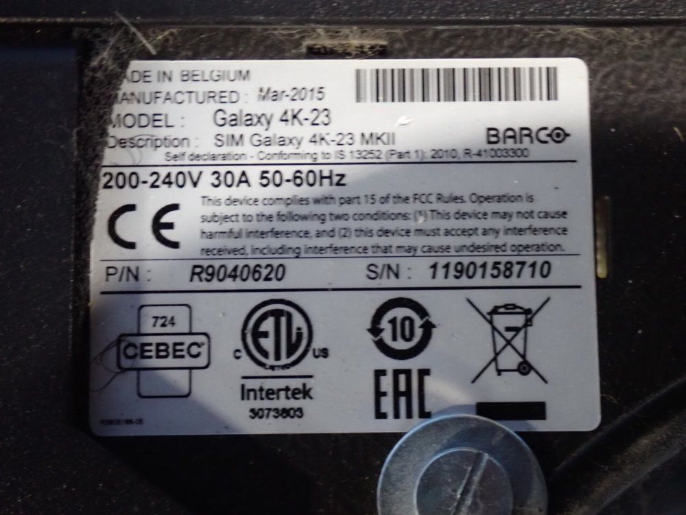 Barco Projector - Galaxy 4k-23
