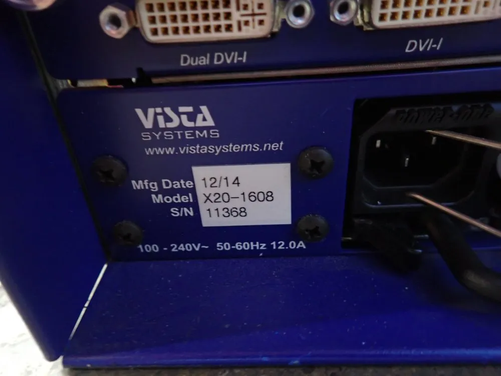Vista Systems Video Processor - X20-1608