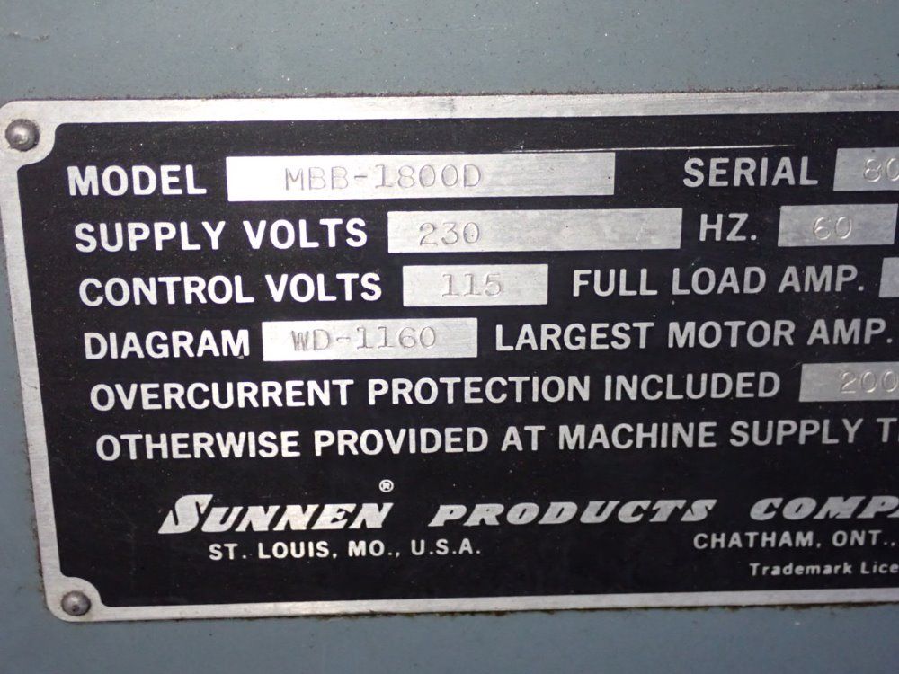 Sunnen Hone - Mbb-1800