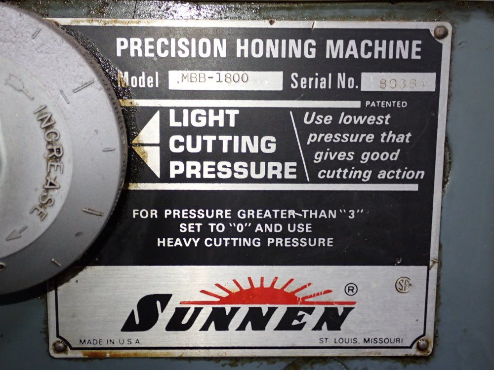 Sunnen Hone - Mbb-1800