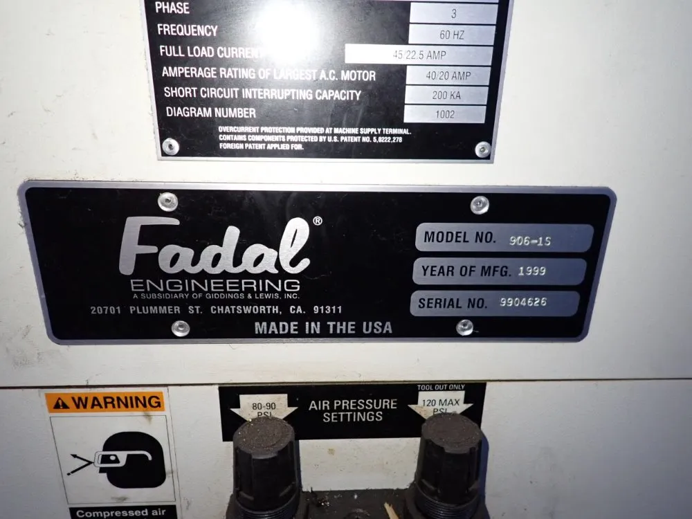 Fadal 20" X 48" Cnc Vmc - Vmc-4020 / 906-1s