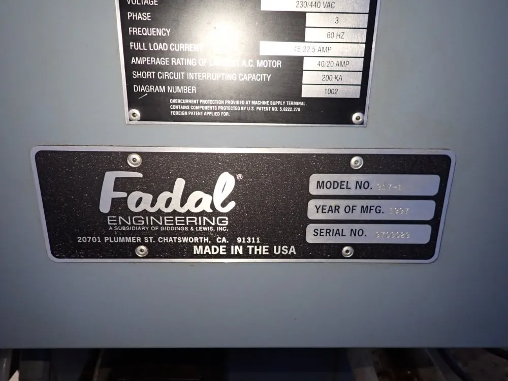 Fadal 20" X 48" Cnc Vmc - Vmc-4020aht / 917-1