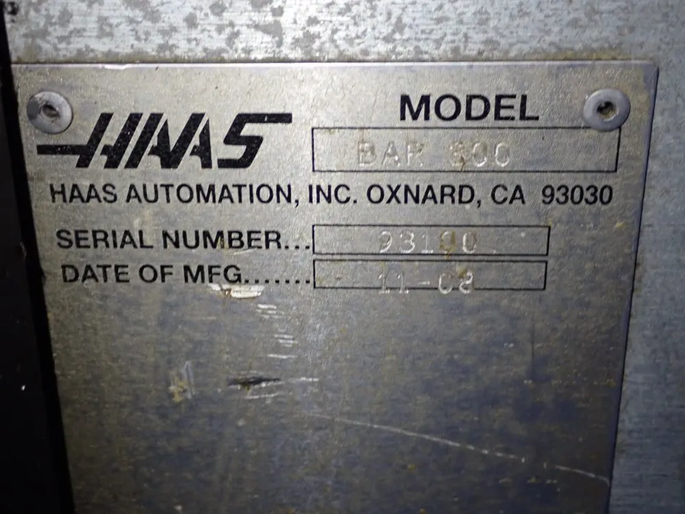 Haas 62" Bar Feeder - Bar 300