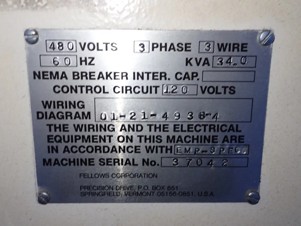 Fellows 14" Gear Shaper - 10-4