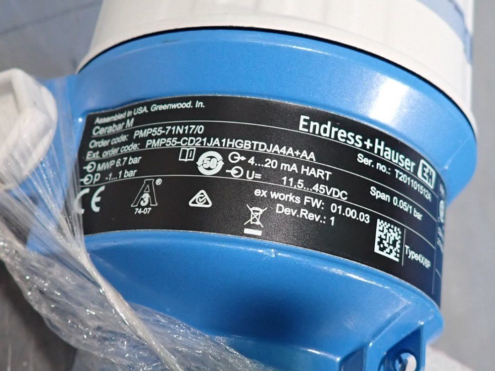 Endress + Hauser Pressure Measurement Sensor - Pmp55-71n17/0