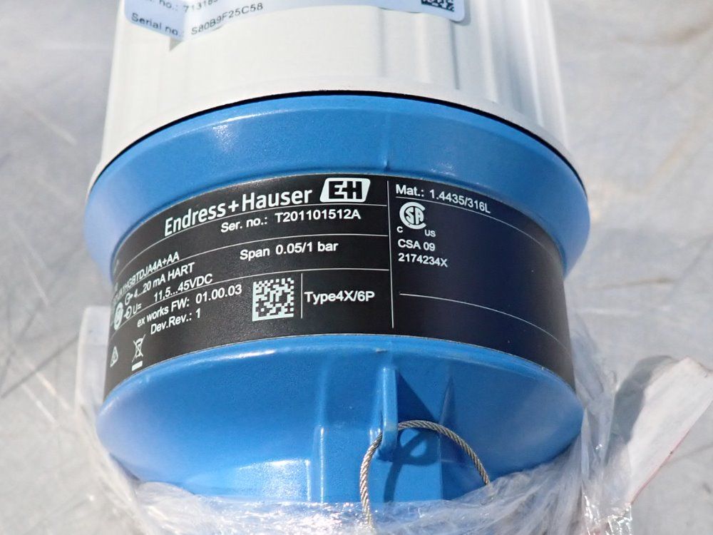 Endress + Hauser Pressure Measurement Sensor - Pmp55-71n17/0