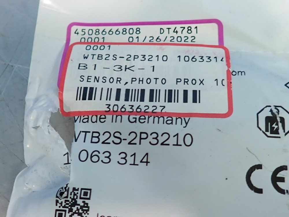 Sick Photoelectric Sensor - Wtb2s-2p3210