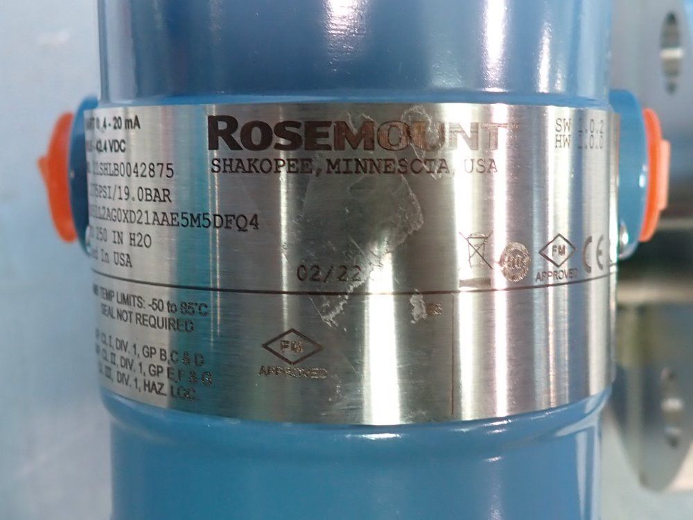 Rosemount Liquid Level Transmitter - 2051l2ag0xd21aae5m5dfq4