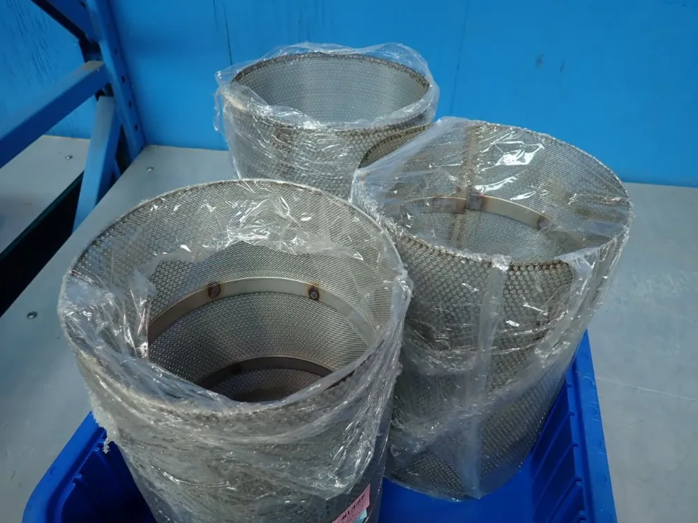 8" Dia. X 13" Lot Of 3 Strainers