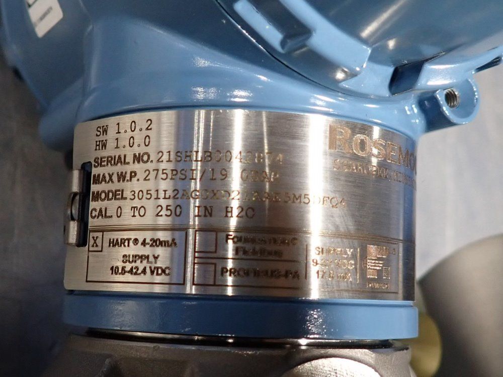 Rosemount Transmitter - 3051l2agxd21aae5m5dfq4