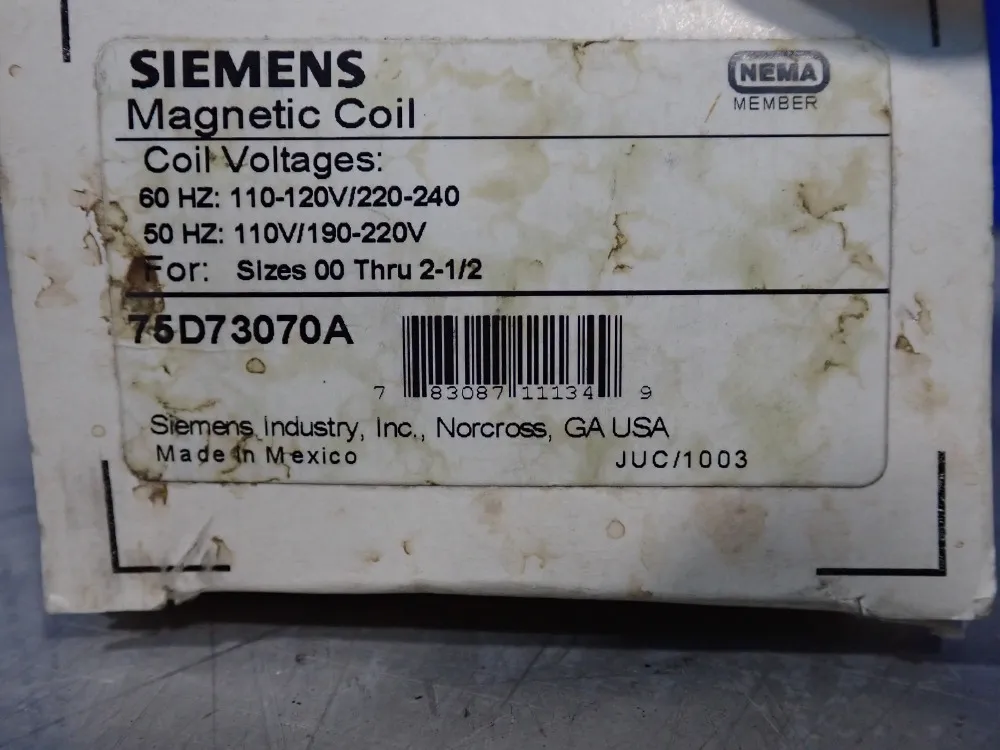 Siemens Magnetic Coil - 75d73070a