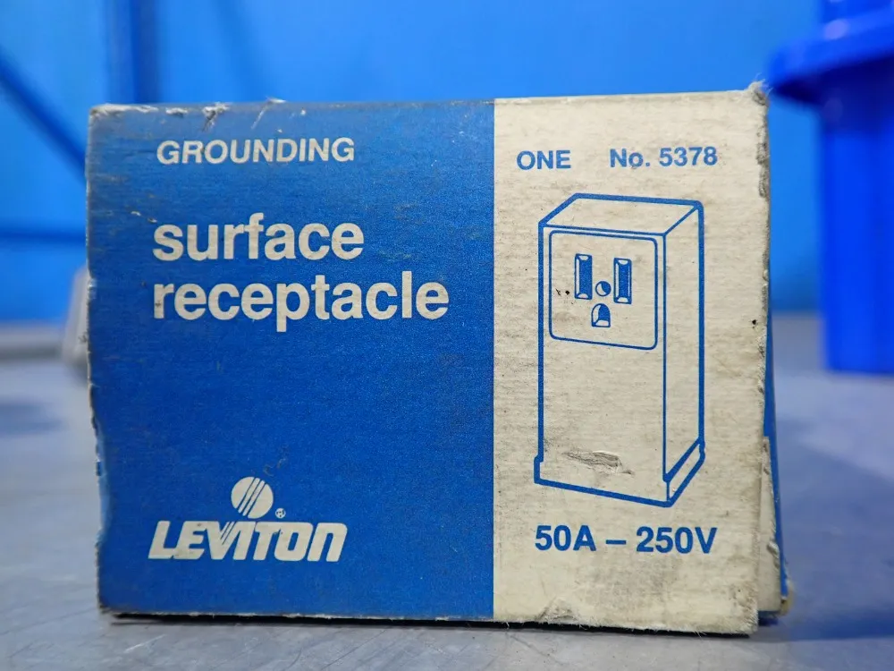 Leviton 50 Amps Straight Blade Single Receptacle - 5378