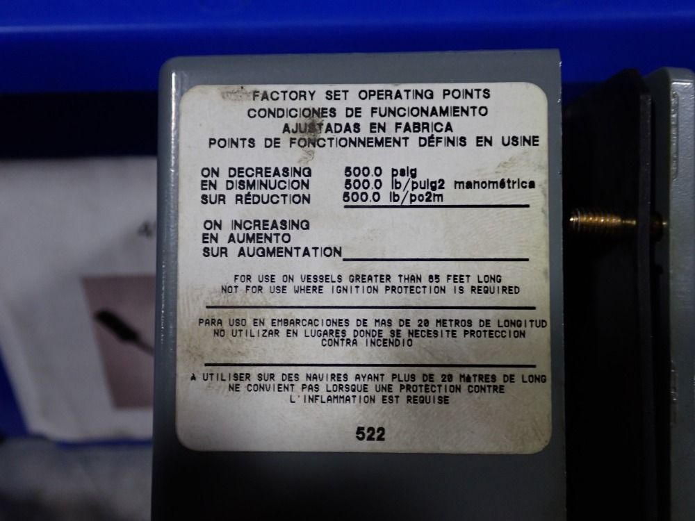 Square D Pressure Switch - 9012gcw-1