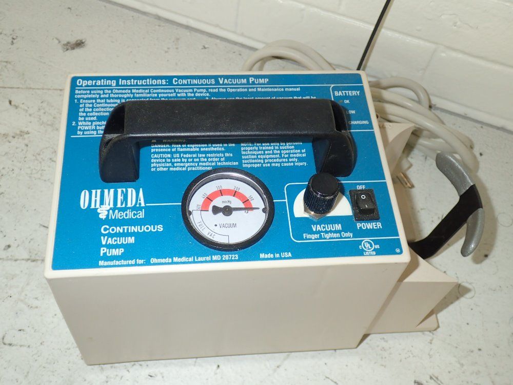 Ohmeda Continuous Vacuum Pump