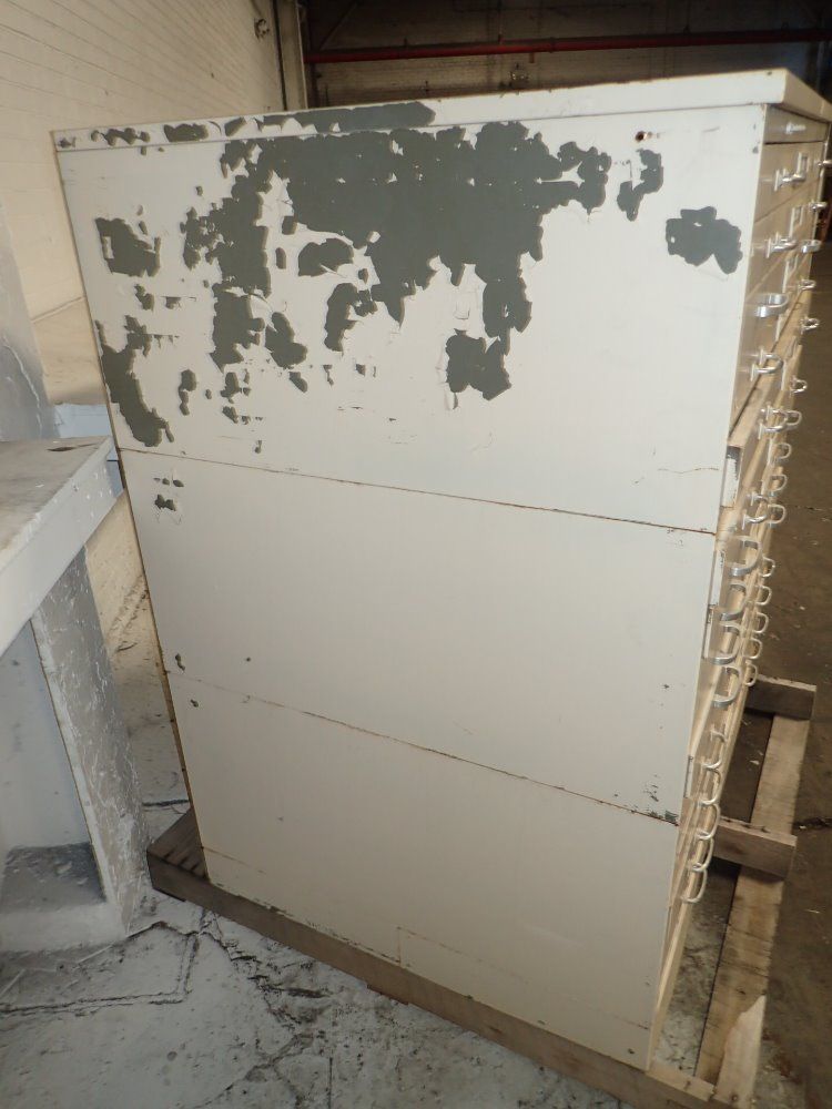 Steel Age Blue Print Cabinet