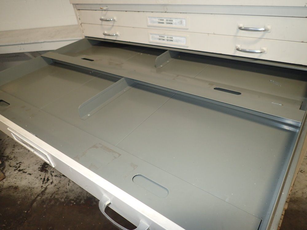 Steel Age Blue Print Cabinet