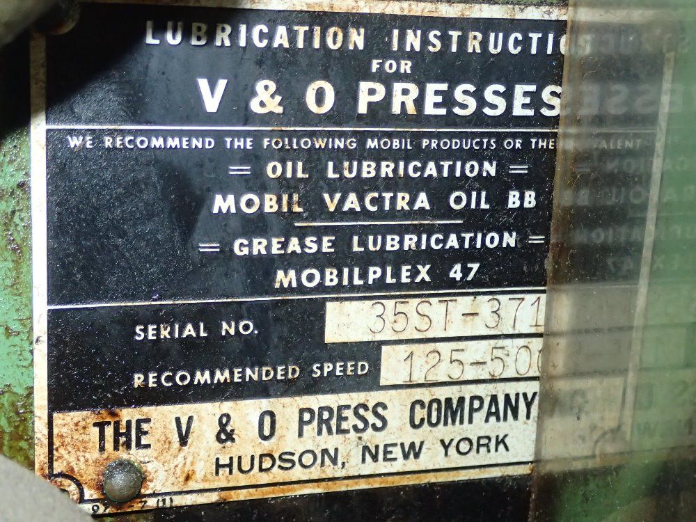 The V & O Press Co Press