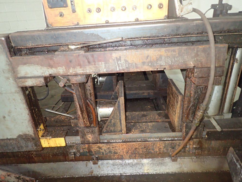 He&m-saw / Hem-saw Horizontal Band Saw W/ Roller Conveyor