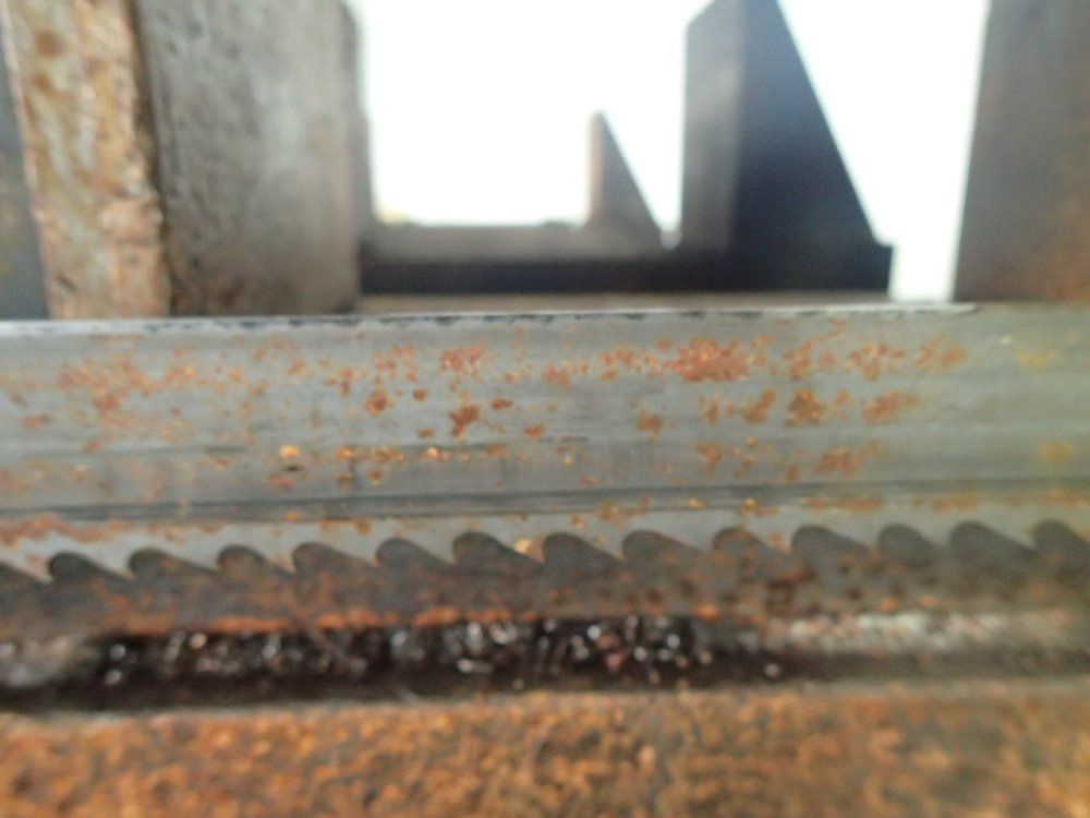 He&m-saw / Hem-saw Horizontal Band Saw W/ Roller Conveyor