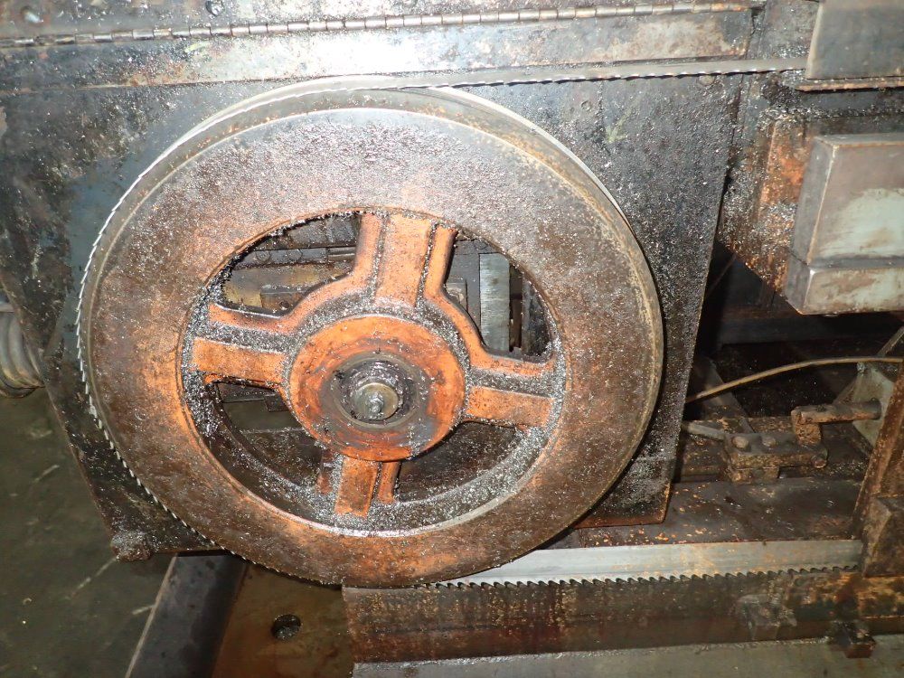 He&m-saw / Hem-saw Horizontal Band Saw W/ Roller Conveyor