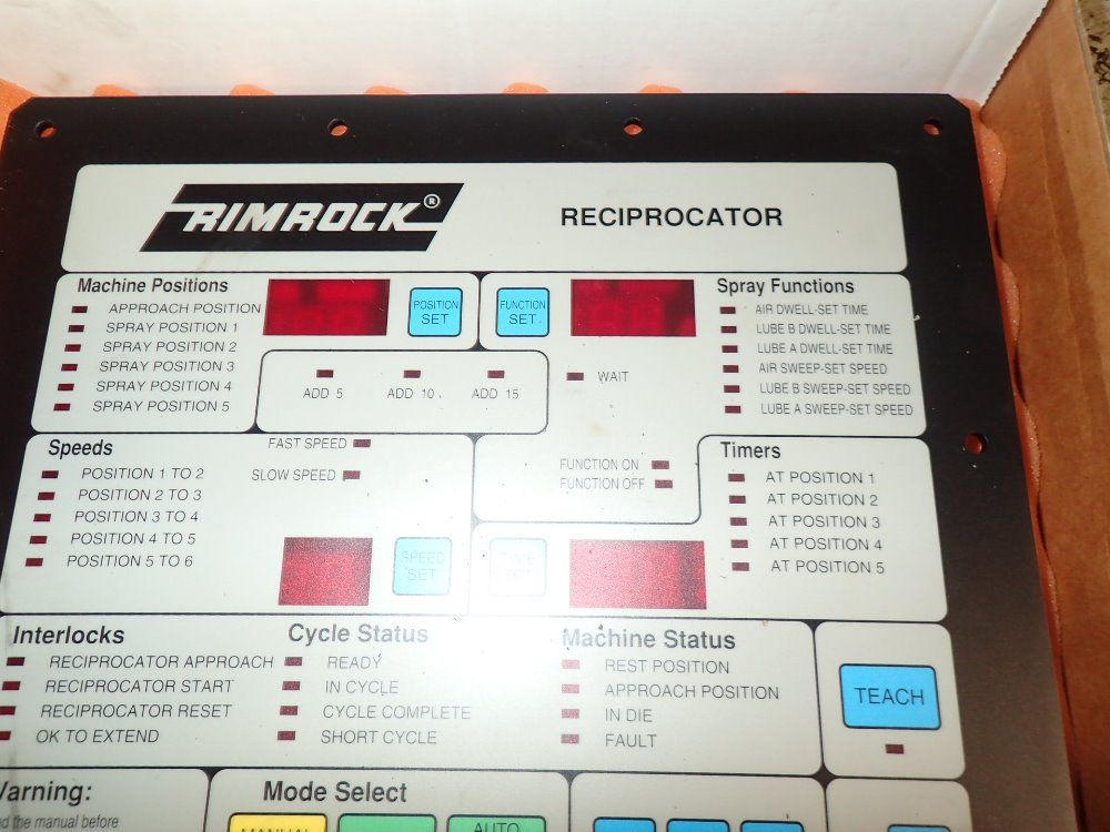 Rimrock Reciprocator Control