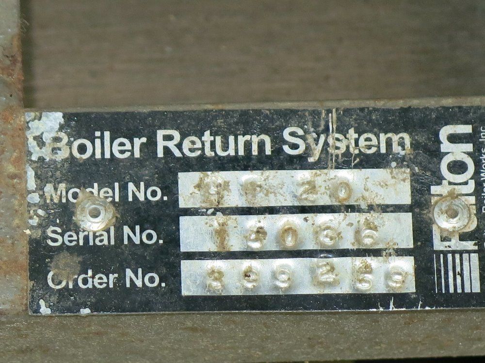 Fulton 18'' X 36'' Boiler Return System