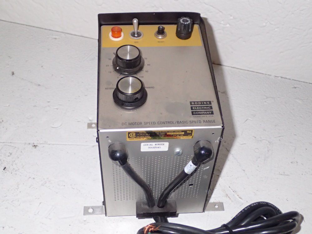 Bodine Electric Co. Dc Motor Speed Control