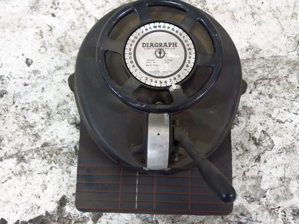 Diagraph Stencil Machine