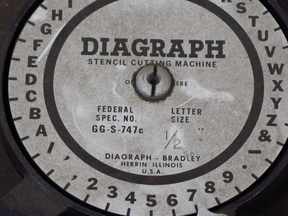 Diagraph Stencil Machine