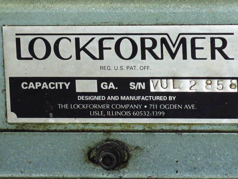 Lockformer Plasma Table W/power Supply