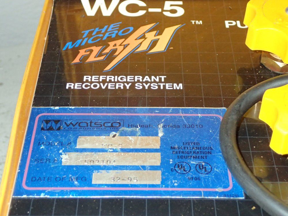 Watsco Refrigerant Recovery System
