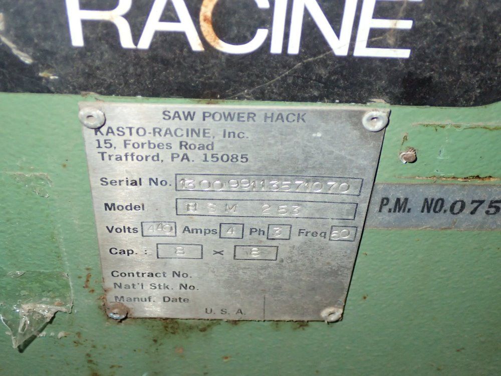 Kasto Racine Power Hacksaw