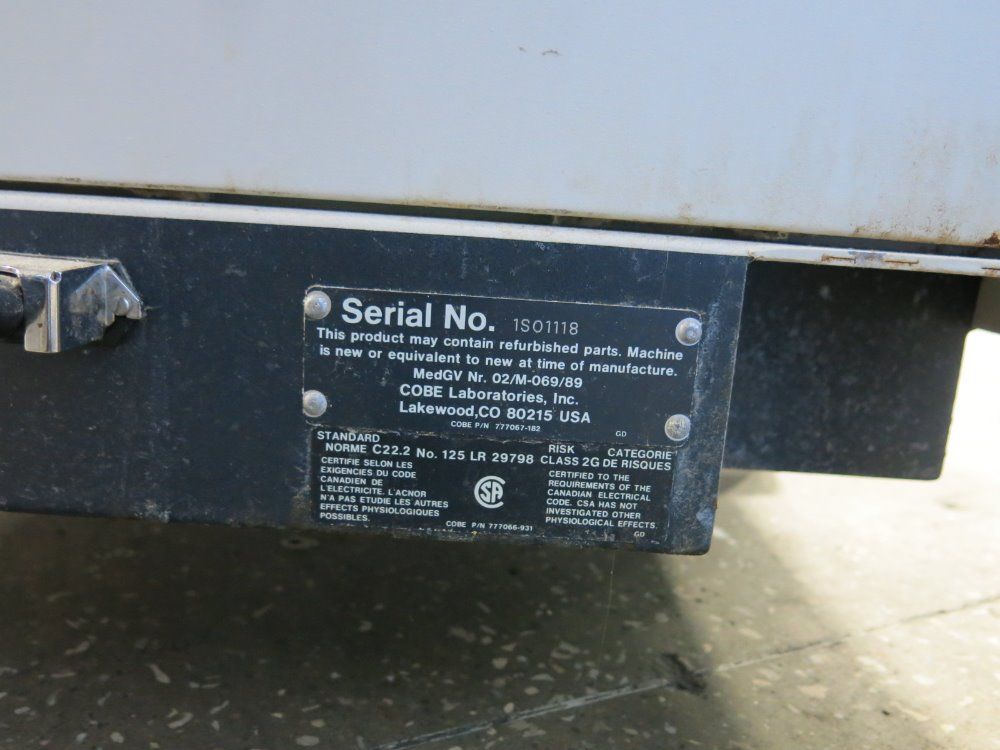 Cobe Spectra Apheresis System