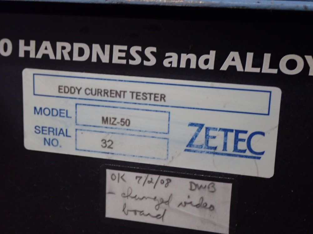Zetec Hardness & Alloy Tester Display