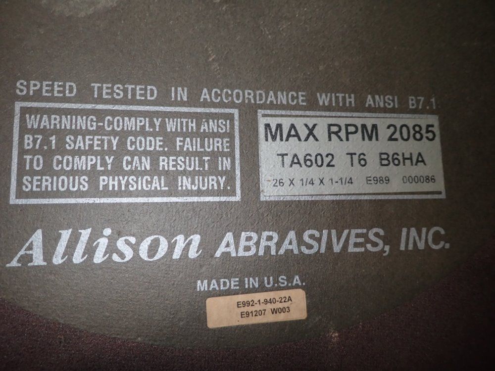 Allison 26" Abrasive Discs