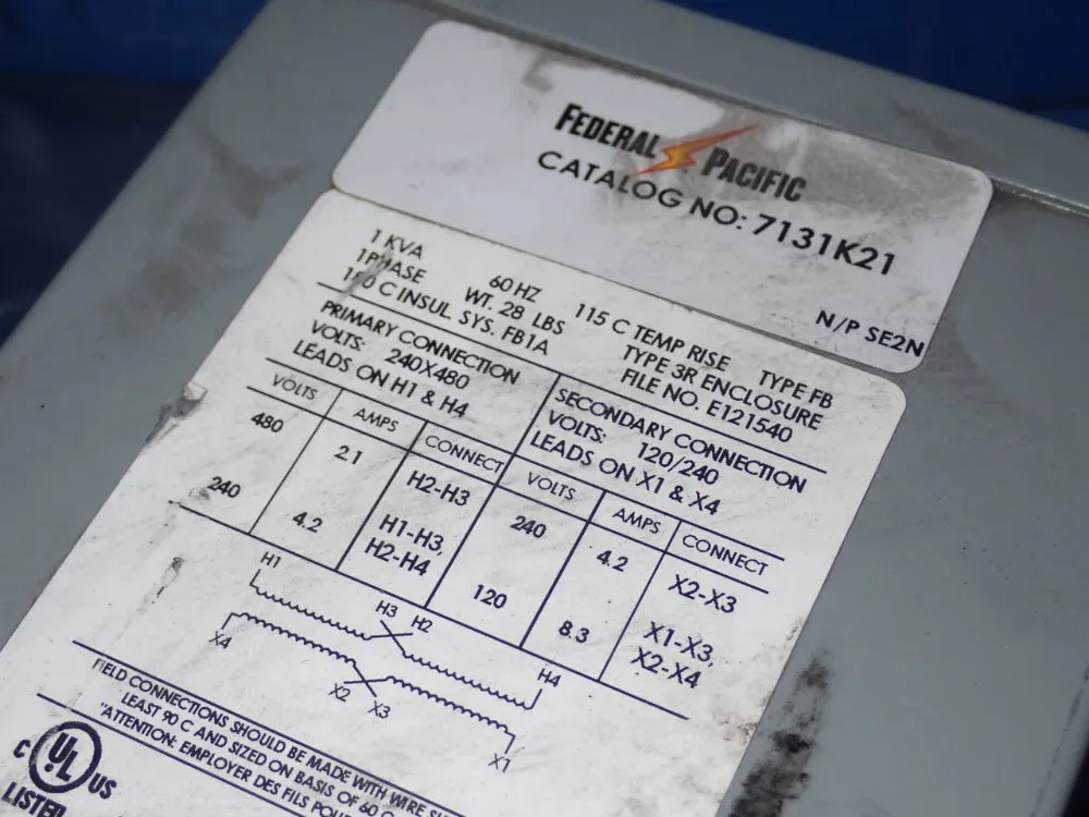 Federal Pacific Transformer