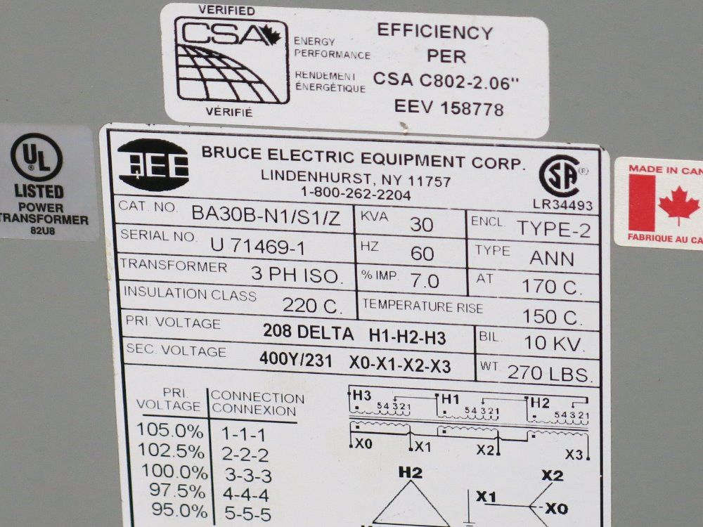 Bruce Electric Transformer