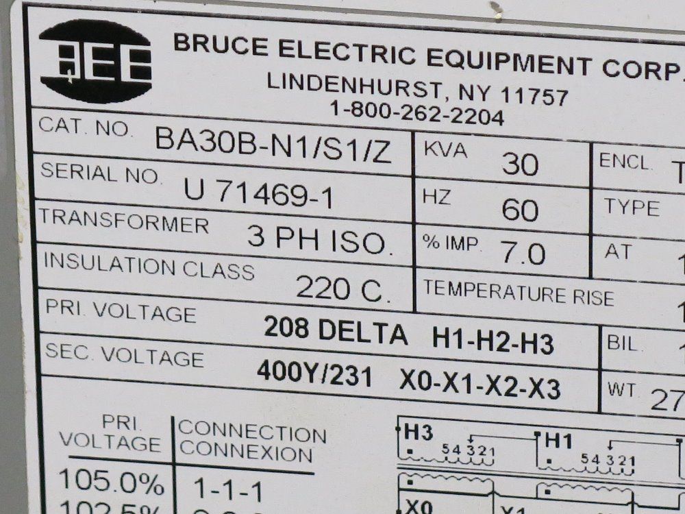 Bruce Electric Transformer